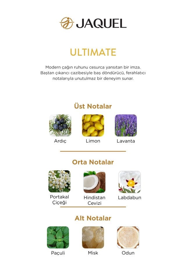Jaquel Ultimate Erkek Parfümü 100ml